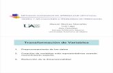 Transformación de VariablesTransformación de …arantxa.ii.uam.es/~msanchez/docencia/maaa/transparencias/red_dim...• Variables lógicas función de las variables originales ...