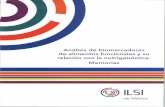 Analisis de biomarcadores de alimentos funcionales y su ...ilsi.org/mexico/wp-content/uploads/sites/29/2017/08/ILSI-Mexico... · de vista expresados aqui son los de los autores ...