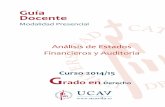 Guía Docente - Universidad Católica de Ávila · ... (1992) Fundamentos de auditoria. ... Plan General de Contabilidad de Pequeñas y Medianas Empresas y los ... Manual de Contabilidad