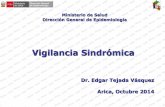 Vigilancia Sindrómica - minsal.cl SINDROMICA... · A estas se unen las fiebres por dengue, chikungunya y zika. FUENTE : MINSA ...