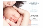 MANEJO DE LAS VACUNAS POR ENFERMERIA - fabis.org · semanas de la triple virica. La compatibilidad de la administración simultánea ... Si un niño falta a la cita de vacunas es