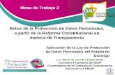 Presentación de PowerPoint - infodf.org.mx · Lic. María de Lourdes López Salas Consejera Propietaria del IDAIP Coordinadora de la Comisión de Comunicación Social de la COMAIP.
