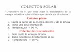 COLECTOR SOLAR - Universidad de Castilla termica2.pdf · Relación entre la velocidad de transferencia de calor al fluido y la velocidad de transferencia térmica entre la placa y