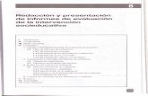 Redacción presentación de informes de evaluación de …8...Redacción y presentación de informes de evaluación de la intervención socieducativa I 11 III IV Introducción Competencias