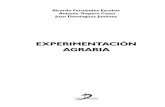 EXPERIMENTACIÓN AGRARIA - Ediciones Diaz de Santos · nes en la experimentación agrícola, que incluyen una introducción sobre el . ... al trabajar con plantas perennes. Un capítulo