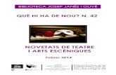 NOVETATS DE TEATRE I ARTS ESCÈNIQUES · 2014-03-03 · La tragedia griega Jacqueline de Romilly (1913-2010) és autora de nombroses obres de referència sobre el món clàssic. Es