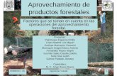 Aprovechamiento de productos forestales - …€¢ Factores económicos determinantes de la ... El manejo del aprovechamiento de los recursos forestales en el estado ... • Ramosidad