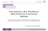Víctimas de Delitos del Fuero Común 2018secretariadoejecutivo.gob.mx/docs/pdfs/nueva-metodologia/...2.1.1 Secuestro extorsivo 87 74 95 73 329 2.1.2 Secuestro con calidad de rehén