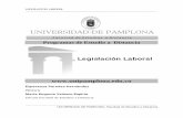 Legislación Laboral - unipamplona.edu.co · LEGISLACION LABORAL ... 3.8.2 A Cargo de las Entidades de Seguridad o Previsión Social