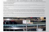 CADENAS DE CHARNELA DE PLÁSTICO - … · la gama Rexnord TableTop de plástico puede proporcionar una ... tado del uso de los mismos piñones, ancho ... mientras que las versiones
