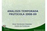 ANALISIS TEMPORADA FRUTICOLA 2008-09 - …¾No sirve para algunas variedades de manzanas como Fuji y Granny Smith ni peras ... ¾Era posible prever que los niveles de ... Bitter pit