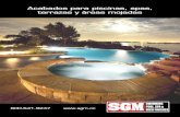 Acabados para piscinas, spas, terrazas y áreas mojadassgm.cc/pdf/SGM_pool_spanish.pdf · También Disponible: Diamond BriteTM Premium White Commercial Quartz para aplicaciones comerciales.