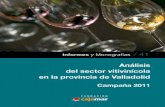 Análisis en la provincia de Valladolid · Valladolid, con seis figuras de vinos de calidad y con una superficie ... Tabla 1. Distribución de la superficie de viñedo en las provincias