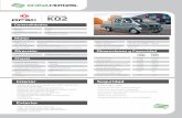 Minitruck K02 · Generalidades Marca Modelo Modelo Comercial Clase DFSK K02 MINITRUCK K02 CAMI±N LIGERO Largo (mm) Ancho (mm) Alto (mm) …