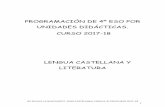 PROGRAMACIÓN DE 4º ESO POR UNIDADES …iessevillalanueva.es/.../lengua/PGR_LENGUA_4ESO.pdf · 2017-11-12 · de la educación primaria, ... LENG.CASTELLANA/ LENGUA 4º ESO/CURSO