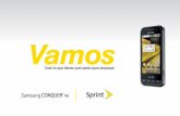 Vamos - support.sprint.com · una introducción a lo básico para comenzar con Sprint y tu Samsung Conquer ... Sprint Cup Mobile, ... (por ejemplo, un enlace en una página de Internet),