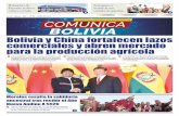 Bolivia y China fortalecen lazos comerciales y abren ...comunicacion.gob.bo/sites/default/files/media/publicaciones... · “Es un colegio de primera, ... además de un mini coliseo