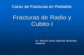 Fracturas de Radio y Cubito I - mic.com.mx · Representan el 3% al 6% de fracturas en los niños. ... Fracturas en Tallo Verde Tratamiento cerrado ... En la actualidad existe una