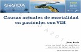 Causas actuales de mortalidad en pacientes con VIHjosepr23/2017/GESIDA2017/images/site/... · Dificultad para obtener información precisa sobre causa de muerte ... • Un codificador