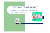 ESTUDIO DE MERCADO - cepal.org · Encuestas de consumo (tamaño-clima) Estándares de consumo predeterminados (Col:180 lpd, ... hacer el estudio de mercado de un proyecto privado
