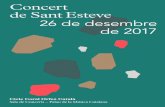 Concert de Sant Esteve - Palau de la Música · corals arreu de Catalunya, Xile, Illes Canàries, Andalusia . de --((de la Música Catalana. Vine aquest any també, Nen que no fuges