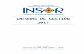 INforme de gestión 2017 · Web viewINforme de gestión 2017 eNERO DE 2018 instituto NACIONAL PARA SORDOS - INSOR Carrera 89ª # 64c – 30, Bogotá D.C., Colombia eNERO DE 2018 instituto
