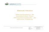 Manual T©cnico Mantenimiento de Instalaciones Fijas ... 1.1 Mantenimiento de Instalaciones y Recomendaciones