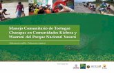 Manejo Comunitario de Tortugas Charapas en … · 2013-08-28 · Soini, P. 1999. Un Manual para el Manejo de quelonios acuáticos en la Amazonía Peruana (Charapa, Taricaya y Cupiso).
