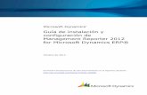 Guía de instalación y configuración de Management ... · Las integraciones de data mart actualmente están disponibles para Microsoft Dynamics AX 2012 y Microsoft Dynamics NAV.