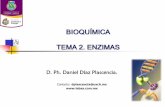 BIOQUÍMICA TEMA 2. ENZIMAS - lebas.com.mx · CONTINUACIÓN •El mecanismo de actuación de las enzimas implica la necesidad de mantener su estructura tridimensional y, en aquellas