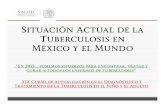 Situación Actual de la Tuberculosis en México y el Mundo · municipio % consulta externa % hospitaliza ciÓn % cereso diagnÓstico tardÍo % curaciÓn % abandono % fracaso promedio