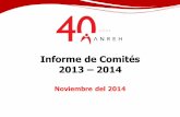 Informe de Comités 2013 2014 - Anrehanrehpanama.org/archivos/boletinInformativo/Informe de Comites 2013... · Miembros: Juan Carlos Garcia, Ysbelia Estrada, Edgardo Gonzalez, Edgardo