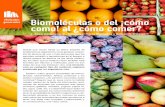Biomoléculas o del ¡cómo como! al ¿cómo comer? · fundamentales en el desempeño deportivo, ... de los alimentos y los más ampliamente distribui- ... Por tener su origen en