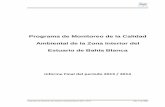 Programa de Monitoreo de la Calidad Ambiental de la Zona ...bahiablanca.gov.ar/cte/doc/Informe-Final-Estuario-de-Bahia-Blanca... · 2 de 240 El presente Informe Final 2013/2014, correspondiente