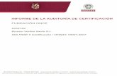INFORME DE LA AUDITORÍA DE CERTIFICACIÓN · FUNDACIÓN ONCE Bureau Veritas Iberia S.L. INFORME DE LA AUDITORÍA DE CERTIFICACIÓN 8456169 SIG FASE II Certificación / OHSAS 18001:2007
