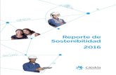 Reporte de Sostenibilidadwebapp.calidda.com.pe/inversiones/descargas/03.05.17-REPORTE... · Monitoreo de la calidad del servicio, ... (OIE) y el Programa de las Naciones Unidas para