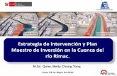 Presentación de PowerPoint - congreso.gob.pe · Lima, 03 de Mayo de 2013 Estrategia de intervención y Plan Maestro de Inversión en la Cuenca del río Rímac. ... Formulación del