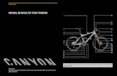 MANUAL DE BICICLETA TODO TERRENO - canyon.com · Reparación de neumáticos sin cámara ... experiencia y habilidad manual de la persona que ... una bicicleta a partir de componentes