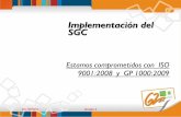 Implementación del SGC - Universidad Industrial de ... · Requisitos de la norma NTC ISO 9001:2000 aplicables al proceso. Reglamentación y normas internas de ... documentos Ejemplo