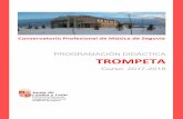 PROGRAMACIÓN DIDÁCTICA TROMPETAconservatoriosegovia.centros.educa.jcyl.es/.../TROMPETA_2017_2018.… · pensada para los alumnos que realicen las Enseñanzas Elementales y Profesionales