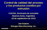 Control de calidad del proceso y los productos cocidos por ... · Control de calidad del proceso y los productos cocidos por extrusión CAENA, Seminario de extrusión Buenos Aires,