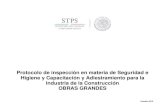 Protocolo de inspección en centros de trabajo ubicados en ...€¦ · Propietaria de la Obra (Constructora) con Contratistas Contratistas con Subcontratistas. Domicilio fiscal de