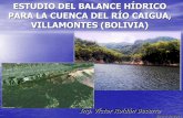 ESTUDIO DEL BALANCE HÍDRICO PARA LA … · 1 - Estudio del Medio Físico de la Cuenca del río Caigua; 2 - Descripción general del ciclo hidrológico, utilidad de los balances hídricos,
