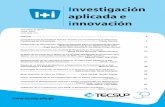 Investigación aplicada e innovación - TECSUP · Investigación aplicada e innovación Volumen 8, 2014 Lima, Perú ISSN 1996-7551 Editorial .....