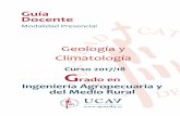 Geología y Climatología - ucavila.es · Conocer y entender las bases teóricas de la geología: geodinámica interna y externa, litología, geología histórica.