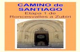 CAMINO de SANTIAGO · Zubiri, puente románico “de la rabia” ya que se decía que pasando bajo sus arcadas, los animales afectados por la rabia curaban su enfermedad Como primera