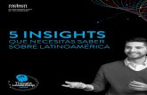 5 INSIGHTS - nielsen.com · De 4.3 personas por hogar en 2000 a 3.1 en 2020, ... latinoamericanos comen en restaurantes y solo el 21% cena. ... compran y gastan su dinero.