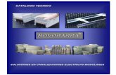 CATALOGO TECNICO - novobarra.com.ar · La estructura de aluminio se utiliza como eficaz conductor de protección (P.E.),con secciones equivalentes muy supe- riores a las que se utilizarían