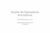 Diseño de Operadores Aritméticos - …homepage.cem.itesm.mx/garcia.andres/PDF201411/Aritmetica(Basis).pdf · Algoritmos de procesamiento digital de señales •Los algoritmos de