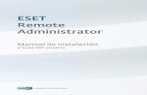 ESET Remote Administratordownload.eset.com/manuals/ESET_ERA_UserGuide_ESN.pdf · 8.2.4 Copia de seguridad de la base de datos ... Sin embargo, depende del número de clientes, del